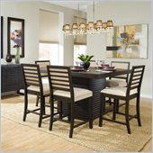 Homelegance Miles 7 Piece Dining Table Set in Dark Espresso