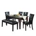 Trent Home Decatur 6 Piece Dining Table Set in Espresso