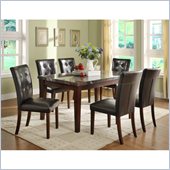 Homelegance Decatur 7 Piece Dining Table Set in Espresso