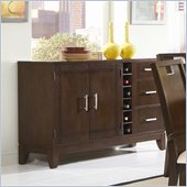 Homelegance Keller Server in Dark Brown Cherry
