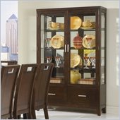 Homelegance Keller Buffet and Hutch in Dark Brown Cherry