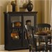 Trent Home Ohana Curio Cabinet in Antique Black and Warm Cherry