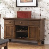 Homelegance Kirtland Server in Warm Oak