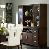 Homelegance Elmhurst Buffet and Hutch in Brown Cherry