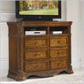 Homelegance Golden Eagle TV Chest in Antique Caramel