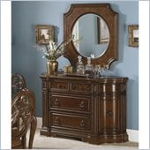 Homelegance Montvail Server and Mirror Set in Cherry 