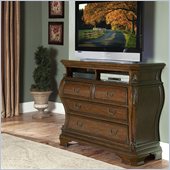 Homelegance Cromwell TV Chest in Warm Cherry