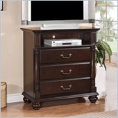 Homelegance Townsford TV Chest in Dark Cherry