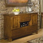 Homelegance Marcel Server in Warm Oak