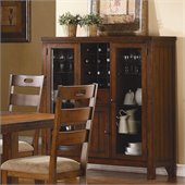 Homelegance Clayton Curio in Dark Oak