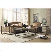 Homelegance Gray 3 Piece Occasional Table Set in Distressed Oak