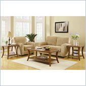Homelegance Petrillo 3 Piece Occasional Table Set in Cherry