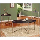 Homelegance Star 3 Piece Occasional Table Set in Brown
