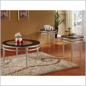 Homelegance Hodegs 3 Piece Occasional Table Set in Ebony