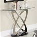 Trent Home Firth Sofa Table in Chrome and Espresso