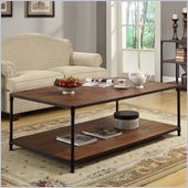 Homelegance Mikah Cocktail Table in Burnish Oak