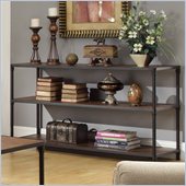 Homelegance Mikah Sofa Table in Burnish Oak