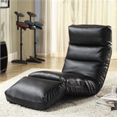 Homelegance Gamer Floor Lounge Chair in Black