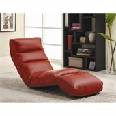 Homelegance Gamer Floor Lounge Chair in Red