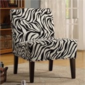 Homelegance Lifestyle Accent Chair in Wild Zebra and Modern Swirl
