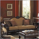 Homelegance Winnfield Sofa in Golden Burgundy