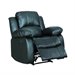 Trent Home Cranley Leather Match Recliner Chair in Black