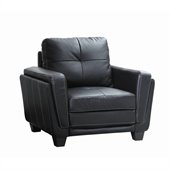Homelegance Dwyer Chair in  Black Vinyl