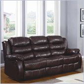 Homelegance Smithee Recliner Sofa in Polished Microfiber