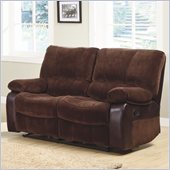 Homelegance Caputo Recliner Loveseat in Dark Brown