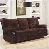 Homelegance Caputo Recliner Sofa in Dark Brown