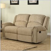 Homelegance Esther Recliner Loveseat in Beige Chenille