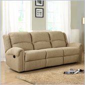 Homelegance Esther Recliner Sofa in Beige Chenille