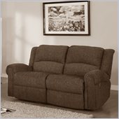 Homelegance Esther Recliner Loveseat in Dark Brown Chenille