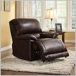 ADD TO YOUR SET: Homelegance Elsie Recliner Chair in Dark Brown Polished Microfiber