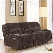 Homelegance Alejandro Recliner Sofa in Chocolate