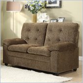 Homelegance Charley Loveseat in Brown Chenille