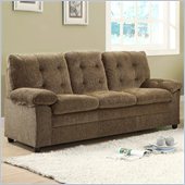 Homelegance Charley Sofa in Brown Chenille