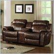ADD TO YOUR SET: Homelegance Marille Rocking Reclining Loveseat in Warm Brown