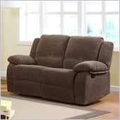Homelegance Lucienne Reclining Loveseat in Dark Olive