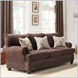 ADD TO YOUR SET: Homelegance Elena Sofa in Chocolate Chenille