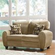 ADD TO YOUR SET: Homelegance Rubin Loveseat in Light Brown