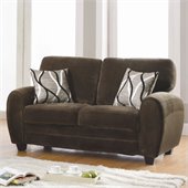 Homelegance Rubin Loveseat in Chocolate