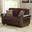 ADD TO YOUR SET: Homelegance Beckstead Loveseat in Chocolate Chenille