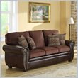 ADD TO YOUR SET: Homelegance Beckstead Sofa in Chocolate Chenille