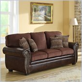 Homelegance Beckstead Sofa in Chocolate Chenille