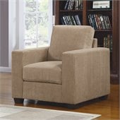 Homelegance Paramus Chair in Brown Corduroy