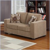 Homelegance Paramus Loveseat in Brown Corduroy