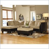 Homelegance The Royce 2 Piece Sectional in Brown Bella