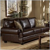 Homelegance Bentleys Sofa in Rich Brown Bonded Leather