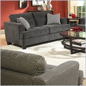 Homelegance Maya Chair in Black and White Chenille